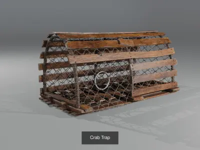 Beach and fishing environment  3D Model Pack