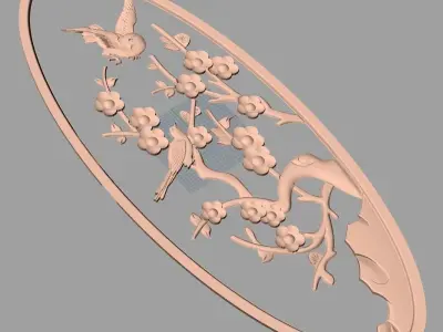 European furniture 3D relief models for CNC wood engraving E240 3D model