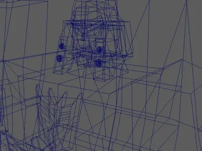 Mega EvilBoss - Low poly 3D model