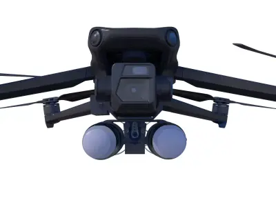 Drone with payload 3D model
