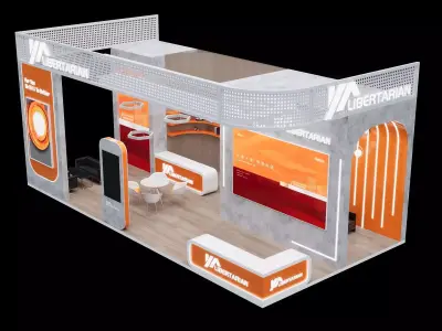 Modern Exhibition Booth 3D model