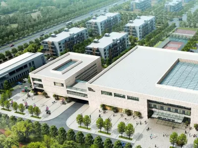 Modern Civic Service Center 3D model