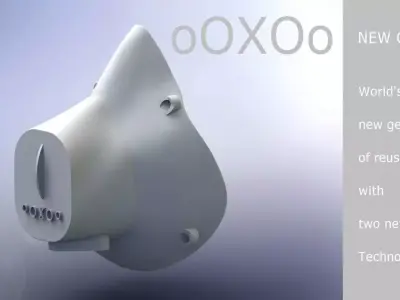 oOXOo - protective mask with double protection 3D print model