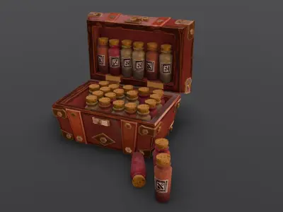 Medicine Kit 3D Model  Low-poly 3D model