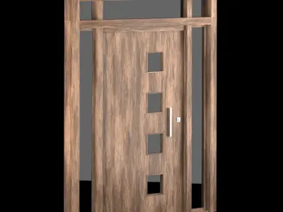 Exterior Large Doors 3D model 5