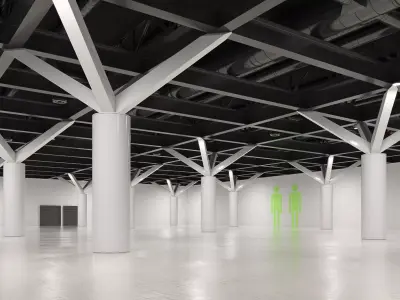 Contemporary Warehouse Gallery 18 3D model