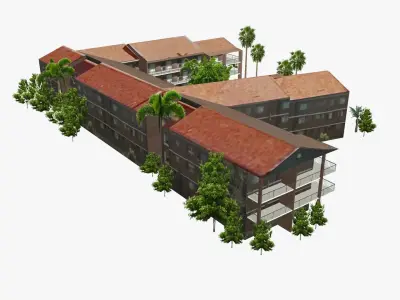 3642 Main Beach Parade Low-poly 3D model