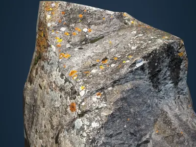 Rock low poly Low-poly 3D model purchase