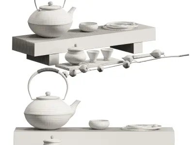 Tea Decorative Set  3D model