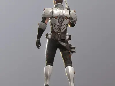 Hero Character Low-poly 3D model