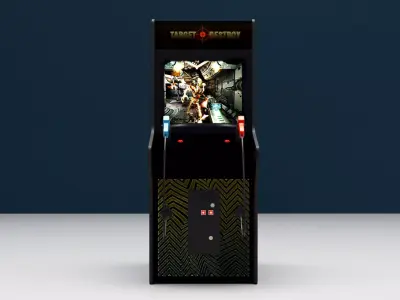 Electronic games store 3D model