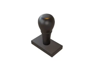 Rubber Stamp v1 001 Low-poly 3D model