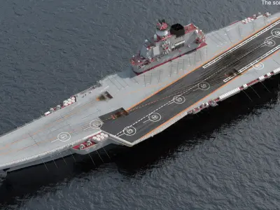  Russian Aircraft Carrier Kuznetsov 
