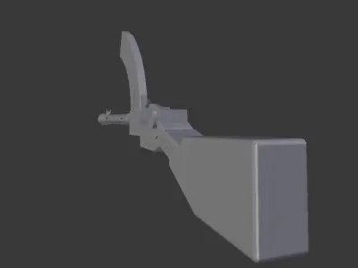 Light Machine Gun Madsen  3D model