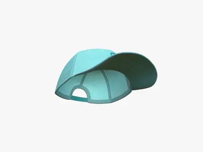 Cap A09 Light Blue - Character Fashion Design Low-poly 3D model