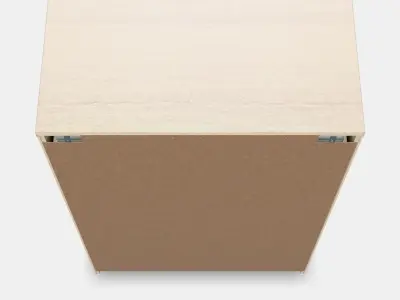 MALM Chest of 6 drawers 3 Low-poly 3D model