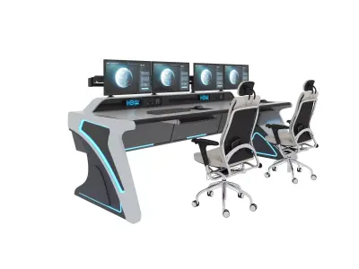 Control Room Desk  05 3D model