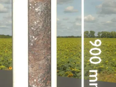 Bollard Light Type D F L N O Rusted Version Low-poly 3D model