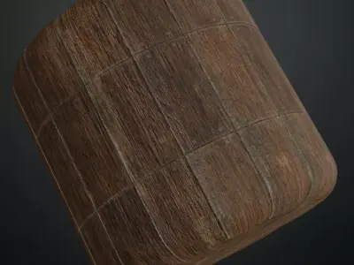 Weathered Red Painted Barn Wood PBR Seamless Texture