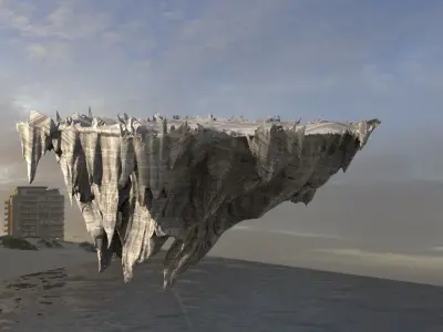 Floating Mountain 1 3D model