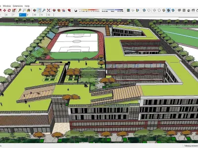 Sketchup School and University L3 3D model