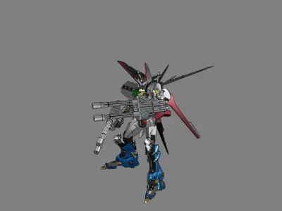 Attacker Gundam B 24 3D model