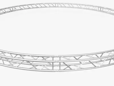 Circle Square Truss - Full diameter 800cm 3D model