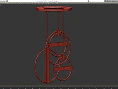 Chandeliers 3d models Collection 10 models Low-poly 3D model 3