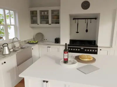 Kitchen interior 3D model 3D model order