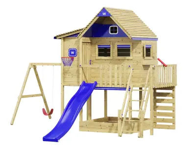 Tower playhouse Wickey Smart BlueHouse 3D model