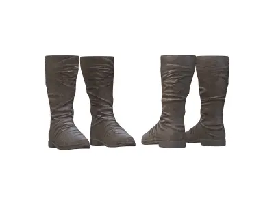 Full Viking Medieval Male Outfit Costume Wear Low-poly 3D model