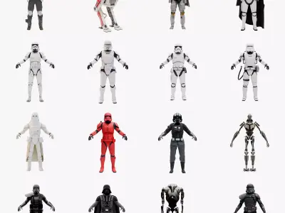 Star Wars Collection 3D Model Pack