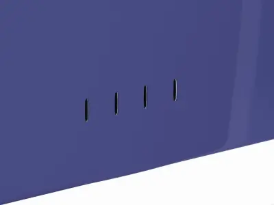 Apple iMac 2023 Purple 3D model