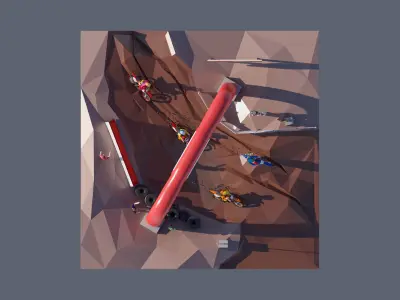 land 32A Low-poly 3D model