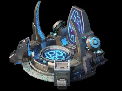 Fleet territory - command base 3D model