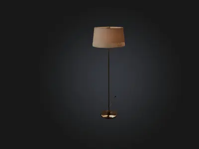 Realistic Floor Lamp Low-poly 3D model