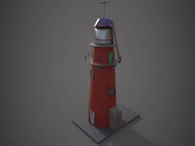 lighthouse Low-poly 3D model