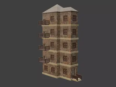 House Model 96 Low-poly 3D model