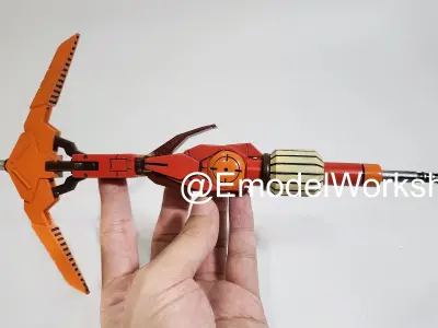 Dainsleif weapon from Gundam IBO for Graze or others HG kit 3D print model