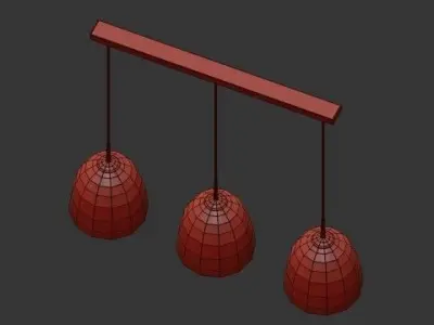 MODERN CEILING LIGHT TRAFFORD 3D model
