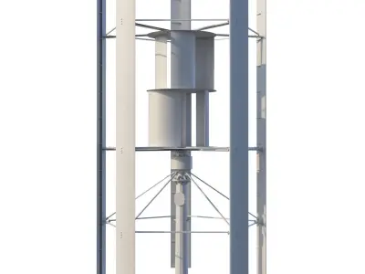 Vertical wind turbines 3D model