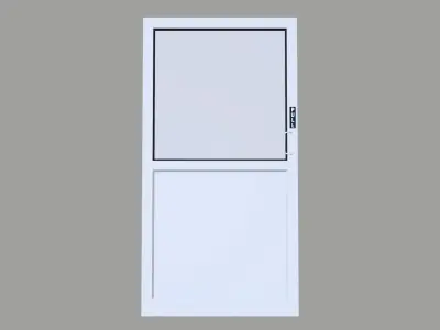 White Door Low-poly 3D model buy