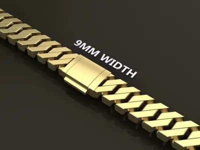 Cuban Chain Link Box Style 9MM WIDTH  3D print model