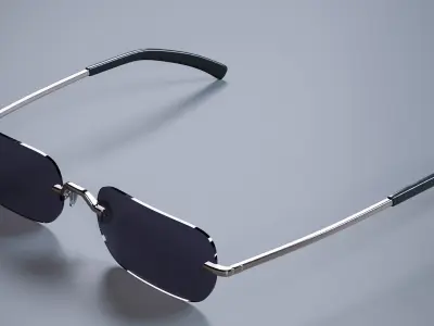 Gojo Satoru Glasses and Sunglasses 3D model
