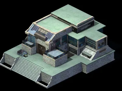 Future World - Market 03 3D model