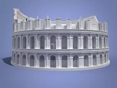 Colisium roman coliseum Low-poly 3D model