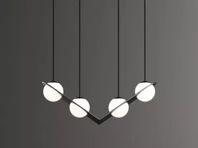Ceiling light 3D model 6