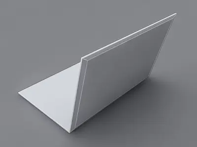 3D Low Poly Laptop apple macbook pro Low-poly 3D model