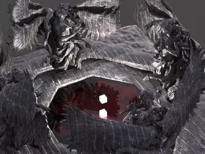 Blood Stone Floor design  3D model