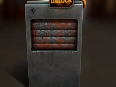  street vendor Low-poly 3D model